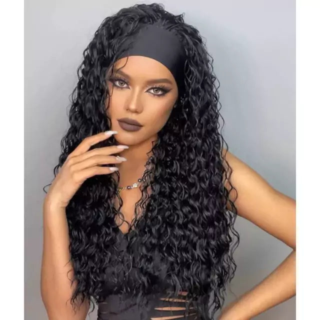 Curly Wig with Headband