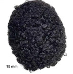 Curly Men's Hair Topper with Glue Kit and Remover