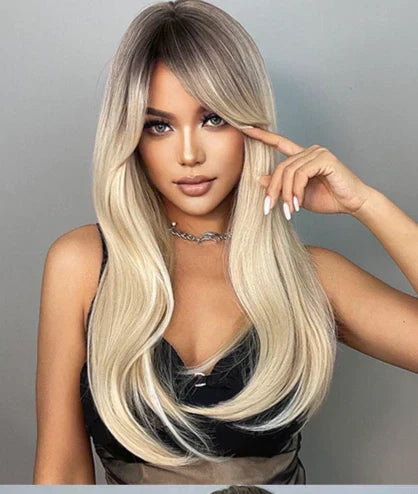 Wig With Fringe - Organic Premium Fiber