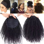 Coily Puff Bun Ponytail - Natural Hair