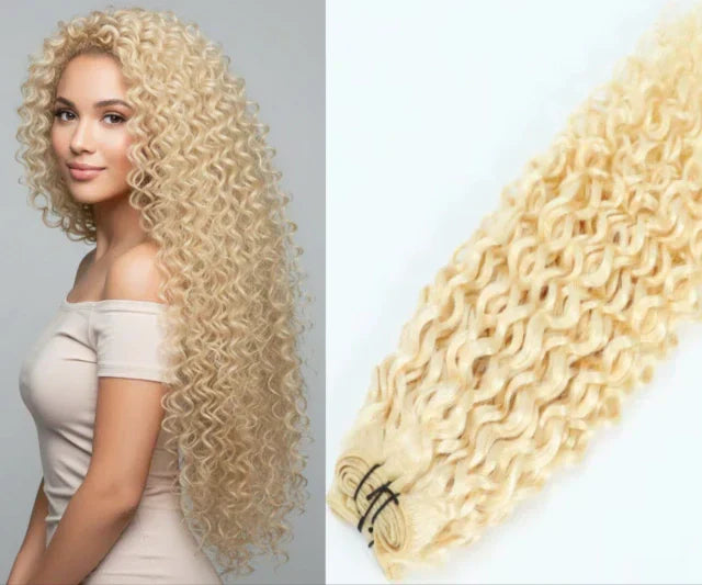 Curly Natural Hair Weft Set - Snap Clip