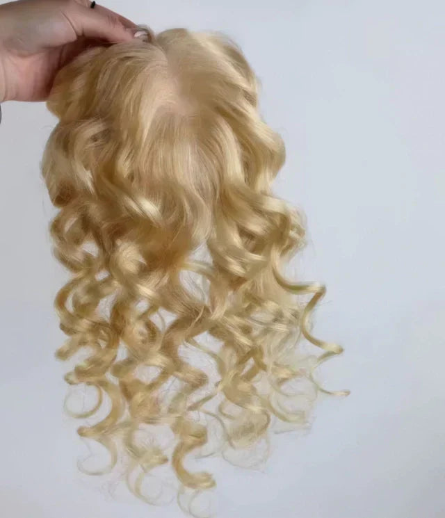 Curly Human Hair Topper - Custom