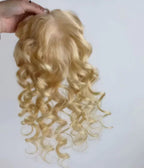 Curly Human Hair Topper - Custom