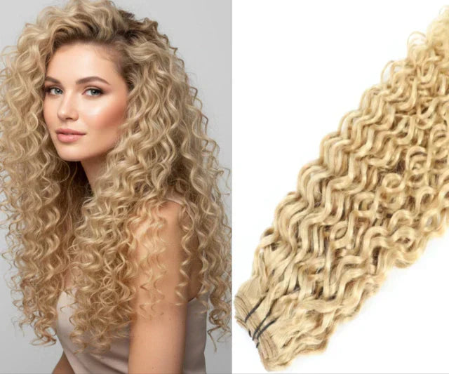 Curly Natural Hair Weft Set - Snap Clip