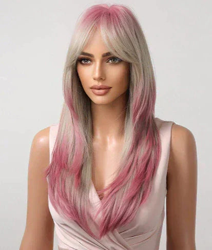 Wig With Fringe - Organic Premium Fiber