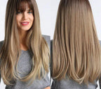 Wig With Fringe - Organic Premium Fiber