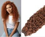 Curly Natural Hair Weft Set - Snap Clip