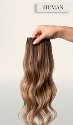 7-Piece Natural Hair Weft Kit - Snap Clip