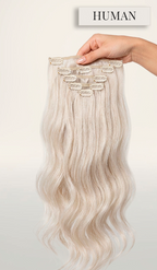 7-Piece Brazilian Natural Hair Weft Kit - Snap Clip