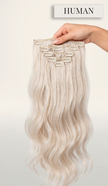 7-Piece Brazilian Natural Hair Weft Kit - Snap Clip