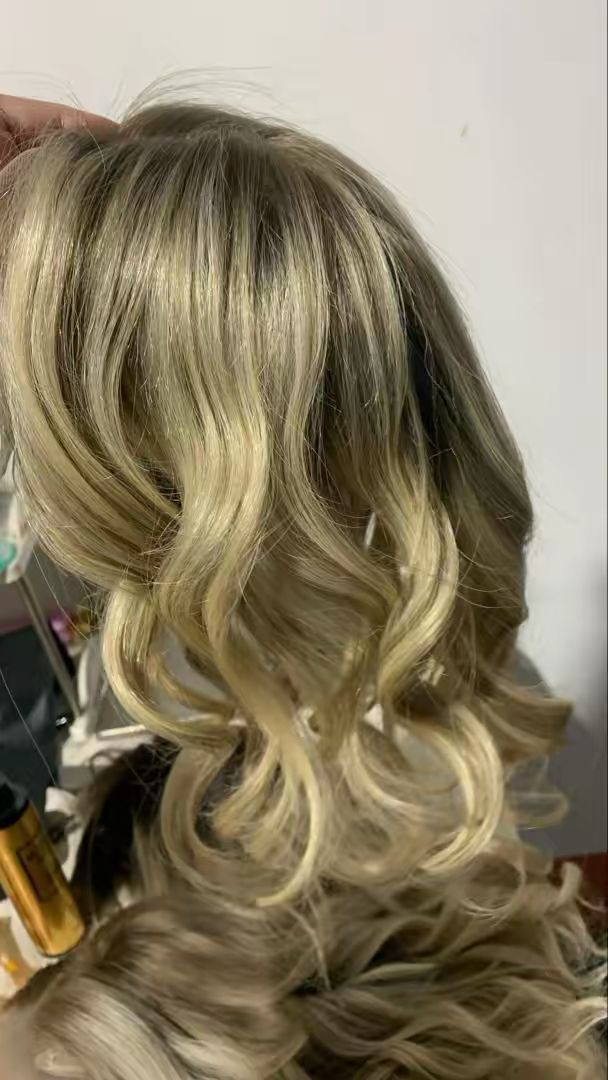 Blonde Human Hair Topper - Silk Base