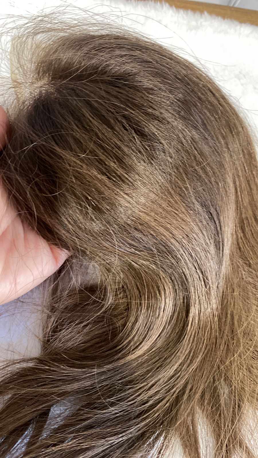 Blonde Human Hair Topper - Silk Base