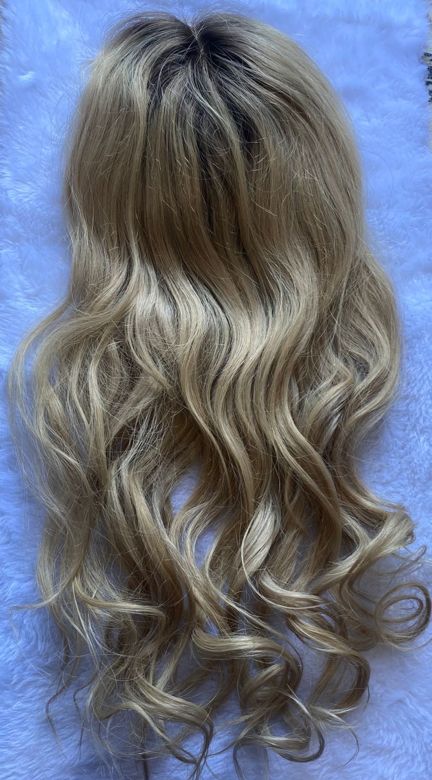 Blonde Human Hair Topper - Silk Base