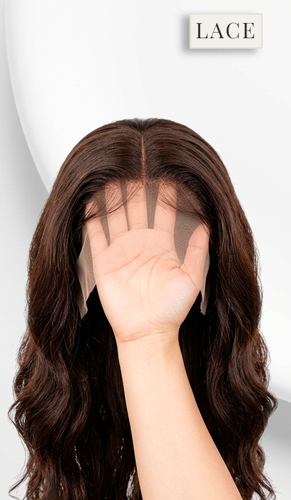 Long Humanized Fiber Lace Wig