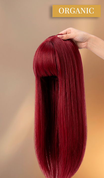 Wig With Fringe - Organic Premium Fiber