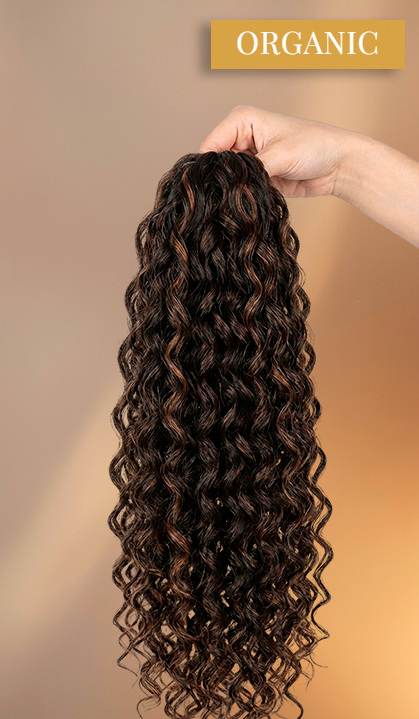 Organic Curly Ponytail - 65cm with Elastic