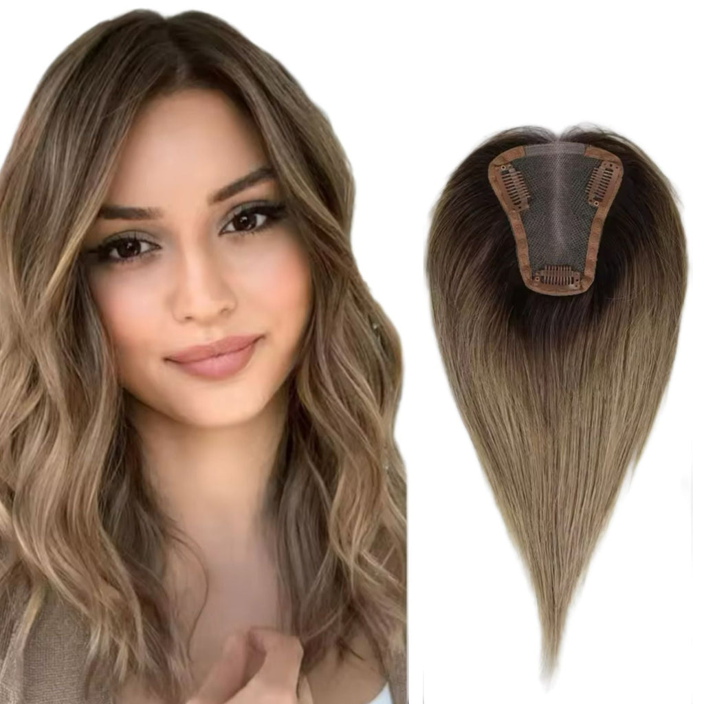 Fringe Topper - Silk Base, Free Part