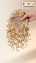 Curly Human Hair Topper - Custom