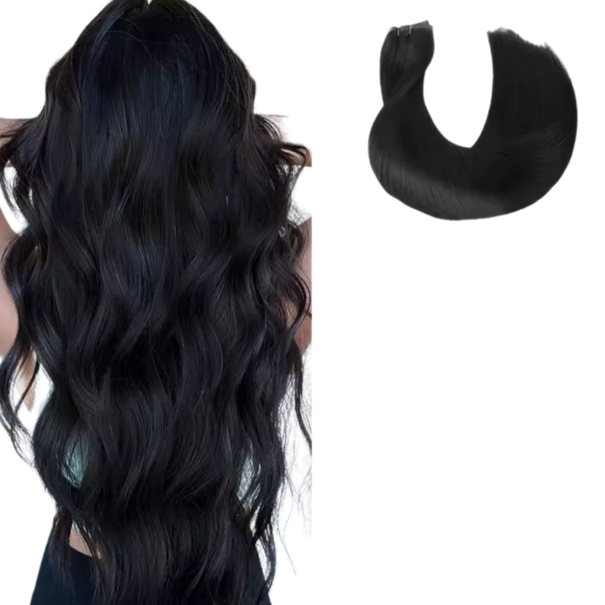 Natural Hair Weft for Weaving