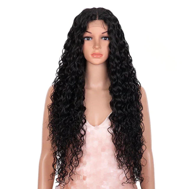 Long Curly Wig with Front Coverage