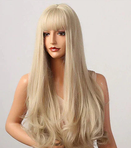 Wig With Fringe - Organic Premium Fiber
