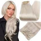 7-Piece Brazilian Natural Hair Weft Kit - Snap Clip