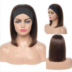 Straight Wig with Headband - Premium Fiber