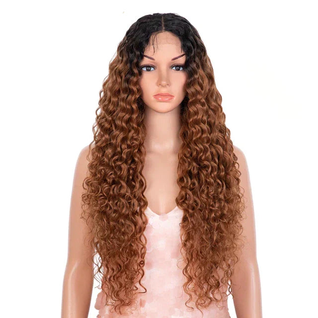 Long Curly Wig with Front Coverage