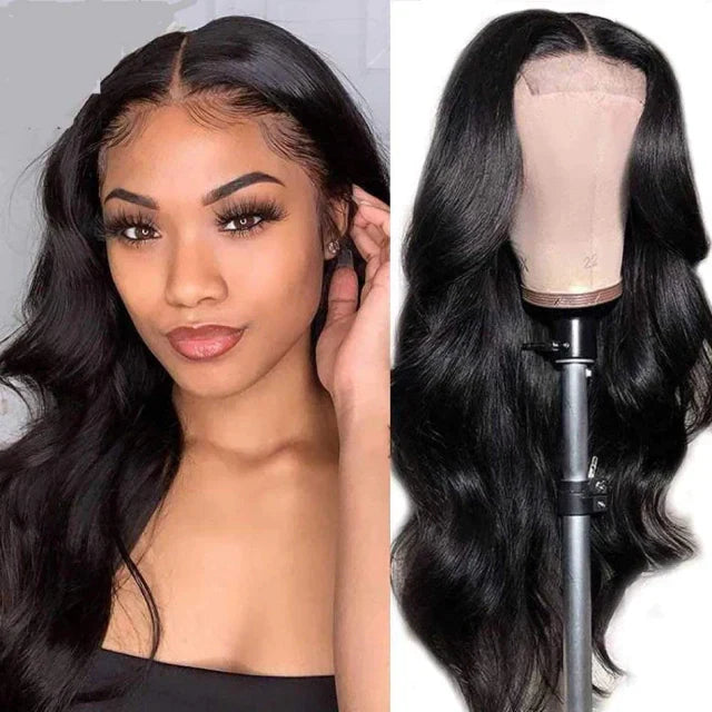 Long Humanized Fiber Lace Wig