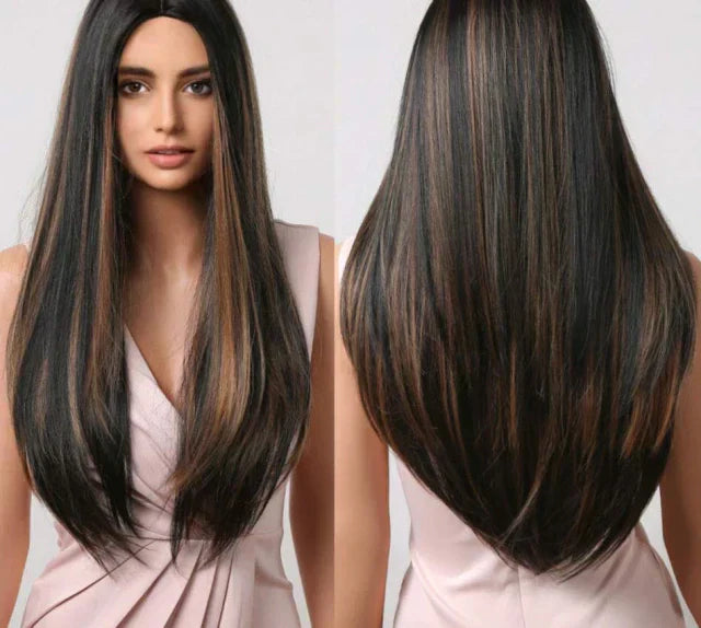 Wig With Fringe - Organic Premium Fiber