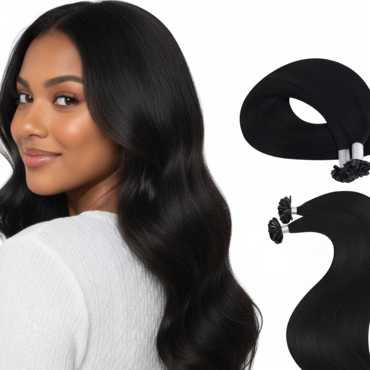 Keratin-Bonded Mega Hair