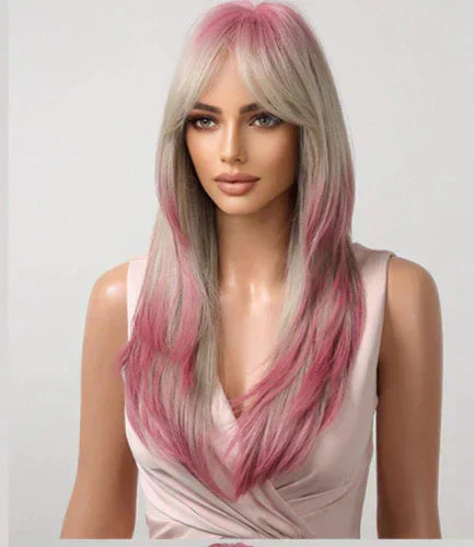 Wig With Fringe - Organic Premium Fiber