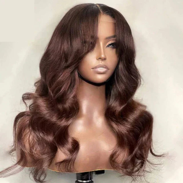 Long Humanized Fiber Lace Wig