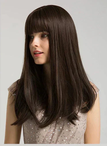 Wig With Fringe - Organic Premium Fiber