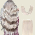 Tic-Tac Snap Clip Topper with Invisible Wire - Natural Human Hair