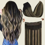 Tic-Tac Snap Clip Topper with Invisible Wire - Natural Human Hair