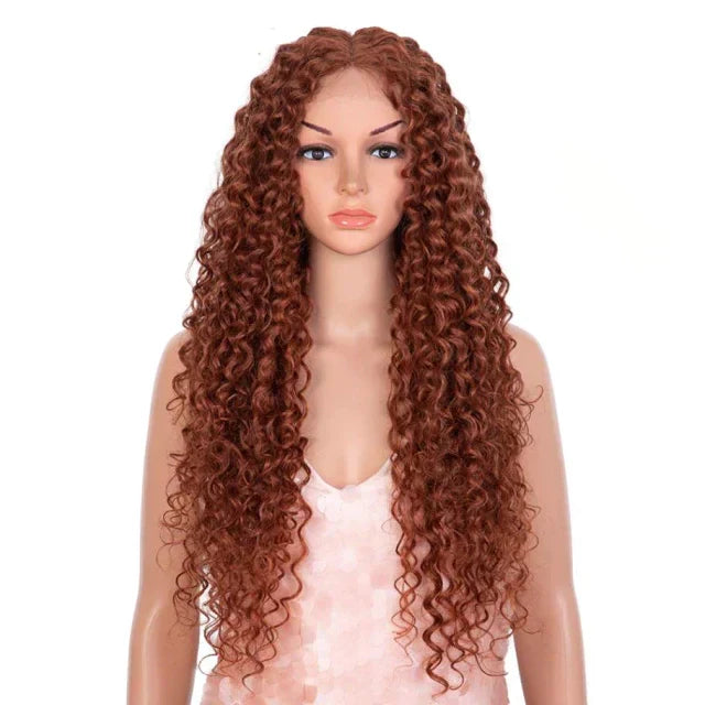 Long Curly Wig with Front Coverage