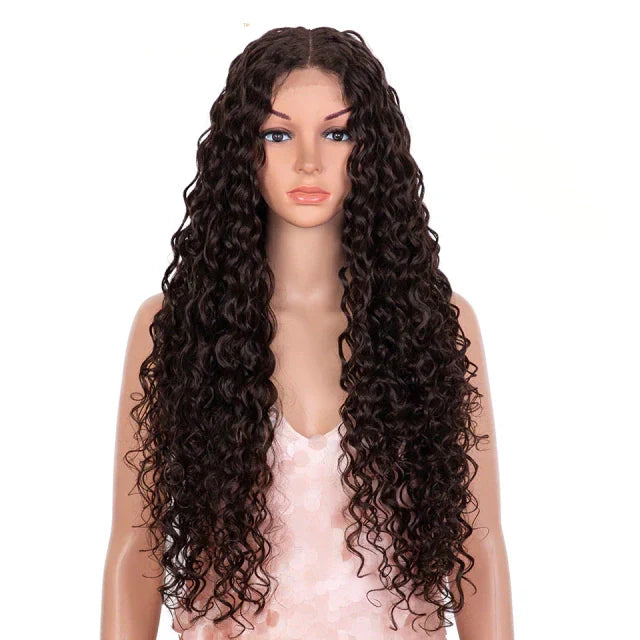 Long Curly Wig with Front Coverage