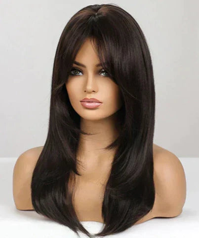 Wig With Fringe - Organic Premium Fiber