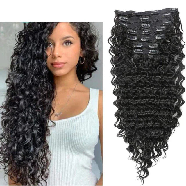 Curly Weft Kit - Bio Fiber Snap Clip