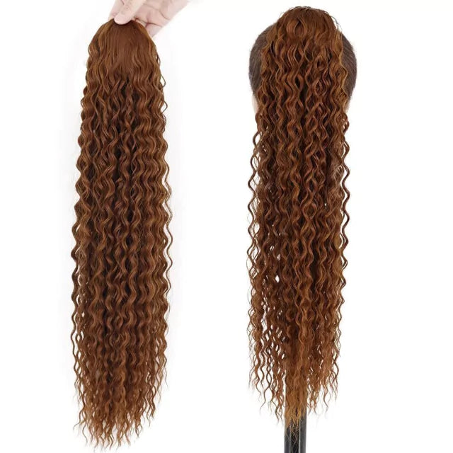 Organic Curly Ponytail - 65cm with Elastic