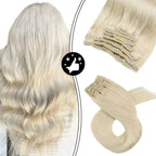 7-Piece Natural Hair Weft Kit - Snap Clip