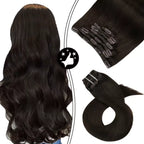 7-Piece Natural Hair Weft Kit - Snap Clip