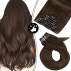7-Piece Natural Hair Weft Kit - Snap Clip