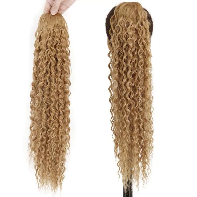 Organic Curly Ponytail - 65cm with Elastic