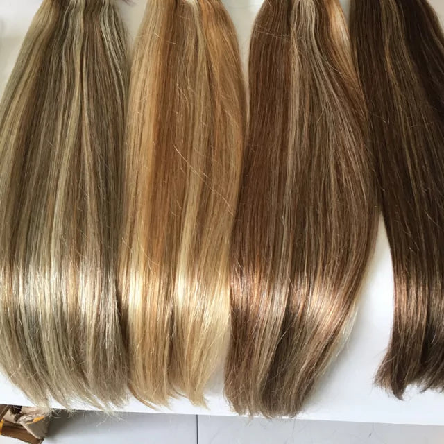 Natural Hair Weft for Weaving