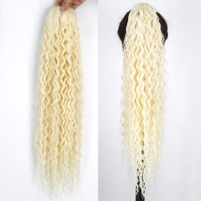 Organic Curly Ponytail - 65cm with Elastic