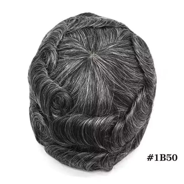 Curly Men's Hair Topper with Glue Kit and Remover