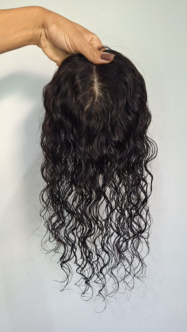 Human Hair Topper - Lace Base