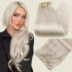 7-Piece Brazilian Natural Hair Weft Kit - Snap Clip